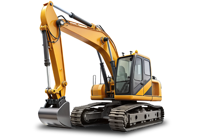 Excavator tambang sedang beroperasi